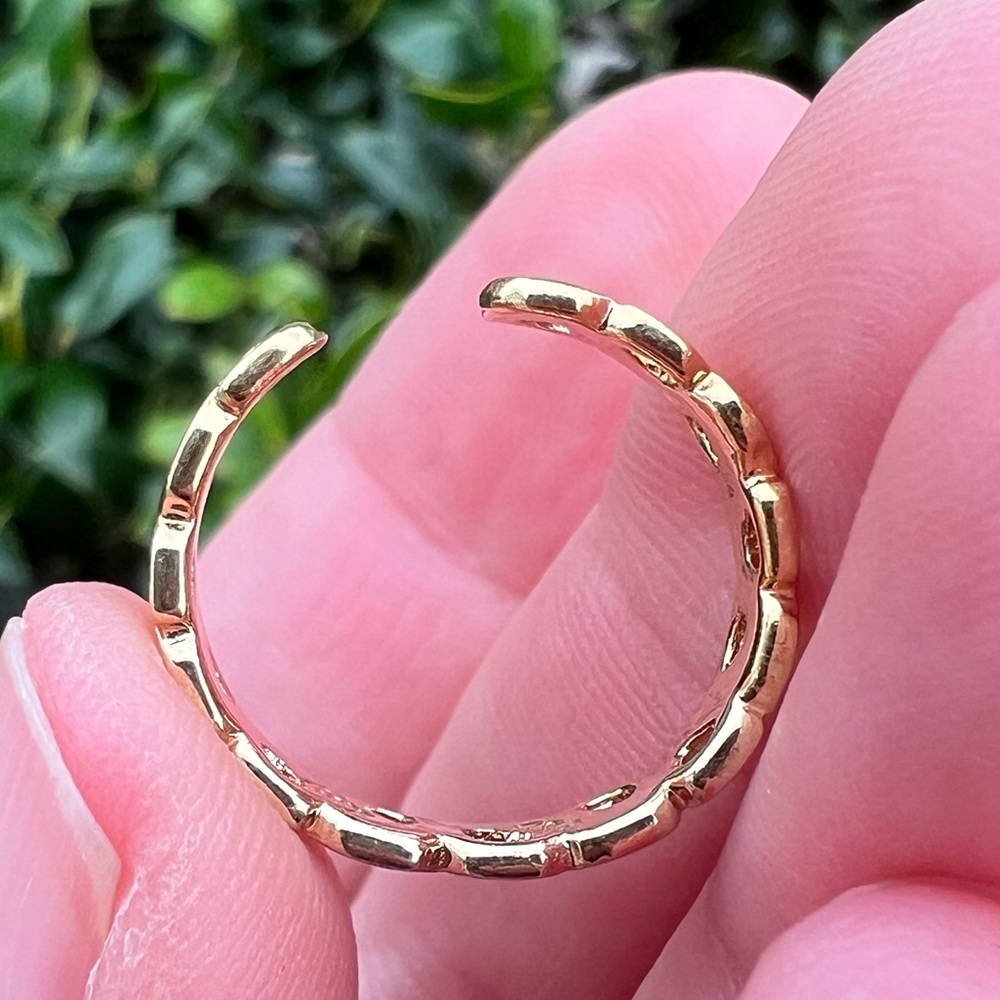 Gold Sterling Silver Infinity Ring Toe Ring Midi … - image 7